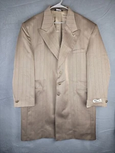Blazer Falcone Longline Años 90 Zoot Traje Chaqueta 48R Rayas Dorado/Negro Sin Stock - Imagen 1 de 16