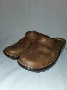 Sofft Womens 8.5W Brown Leather Mules - Picture 1 of 5