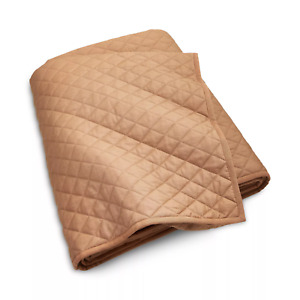Ralph Lauren Modern Equestrian Cromwell KING Quilted Coverlet Camel $470