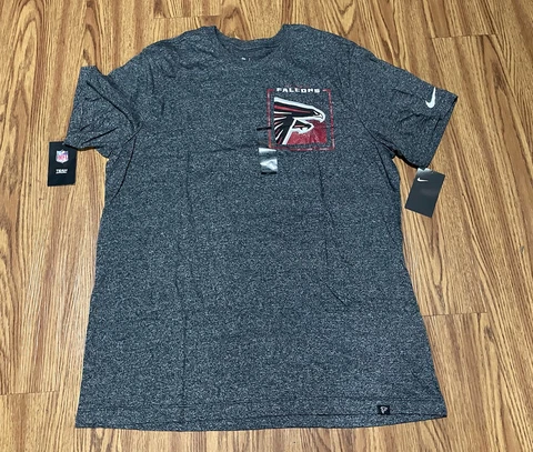 NWT! MEN Nike XL Gray SHIRT ATLANTA FALCONS Cover