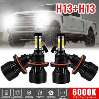 Kit de bombillas LED faros 9008 para camioneta Ford F 250 350 Super Duty 2005-2021 2022 Foto 1 de 4