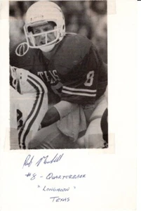 T19-79895 Football autograph card Rob Moerschell Texas Longhorns QB 1981-85 - Picture 1 of 1