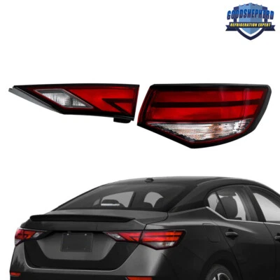 Right Passenger Side Inner&Outer Halogen Tail Lights For 2021-2023 Nissan Sentra - Image 1 of 4