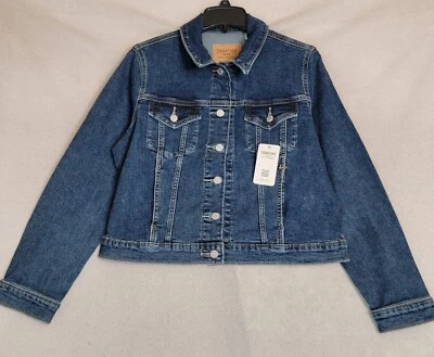 Chaqueta vaquera LEVIS Trucker para mujer extra grande XL azul denim BOTÓN UP mediana nueva con etiquetas Foto 1 de 4
