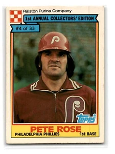1984 Topps Cereal Series #4 Pete Rose Philadelphia Phillies 202488 - Picture 1 of 2
