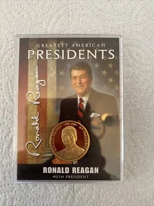 Moneda de prueba enchapada en oro en cobre Ronald Reagan 2012 American Mint. - Imagen 1 de 2