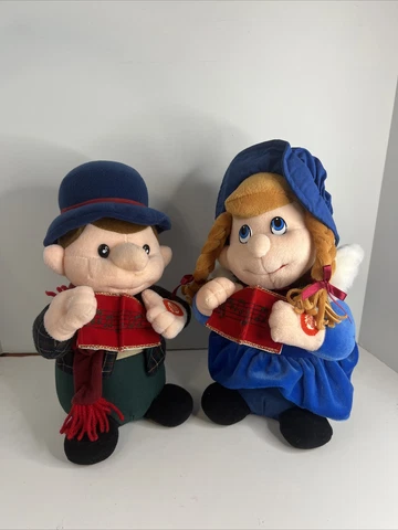 RARE Preferred Plush Interactive Singing & Dancing Christmas Carolers SET 2 WORK Cover