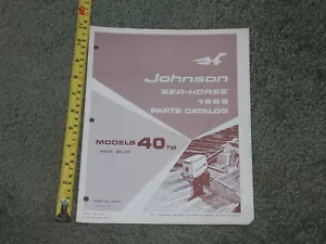 JOHNSON SEA HORSE 1969 PARTS CATALOG MODELS 40 HP OUTBOARD ENGINE #2 - Picture 1 of 1