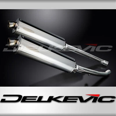 Kawasaki ZX-14R 2012-2023 Slip On 18" Oval Stainless Exhaust Muffler Kit - Image 1 of 4