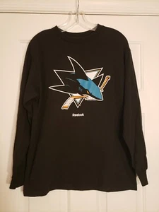 Reebok NHL San Jose Sharks Long Sleeve T-Shirt Men's Medium - Picture 1 of 4