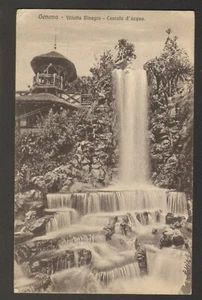 1923 Postmarked Postcard Genova Villetta Di Negro Italy - Picture 1 of 2
