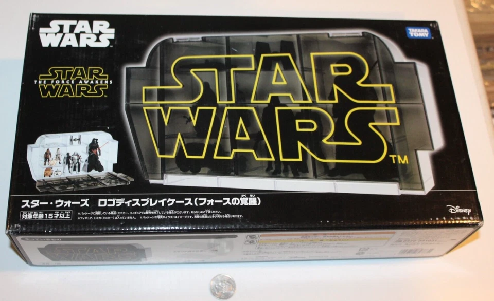 New Sealed Star Wars Logo Display Case TAKARA TOMY Japan Force Awakens 2016 HTF - Image 1 of 4