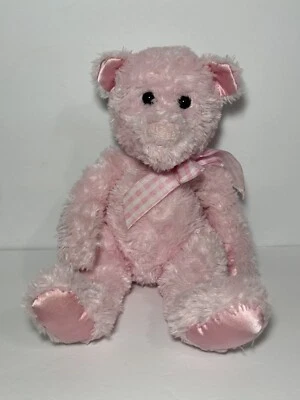 Juguete Douglas Cuddle Bebé Oso Rosa Peluche Lovey con Arco ETIQUETA RASGADA Foto 1 de 4