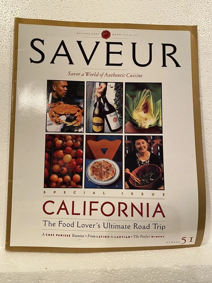 SAVEUR MAGAZINE #51 California food lovers ultimate road trip￼￼ WineryMay 200￼1 - Image 1 of 1
