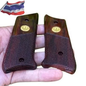 Empuñadura de pistola artesanal para RUGER Mark ll .22 lr cnc ébano duramen auspicioso - Imagen 1 de 8