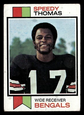 1973 Topps Speedy Thomas #113 GD Cincinnati Bengals Rookie - Image 1 of 2