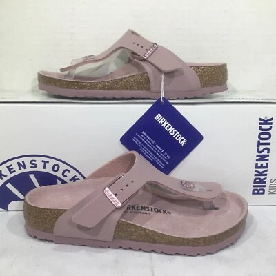 Sandálias Birkenstock Youth tamanho 12 UE 30 estreitas Gizeh blush lavanda Y23-1005 - Imagem 1 de 4