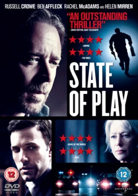 State of Play DVD (2011) Rachel McAdams, Macdonald (DIR) cert 12 Amazing Value - Image 1 of 2
