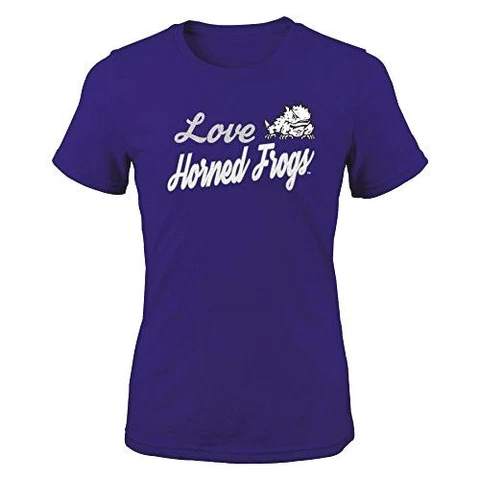 NCAA Tcu Horned Frogs Girls Outerstuff "Live Love Team" Short Sleeve Tee, Team C Cover