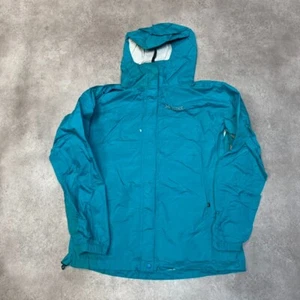 Marmot Rain Jacket Womens Medium Full Zip Hiking Hooded Coat, Green - Picture 1 of 13