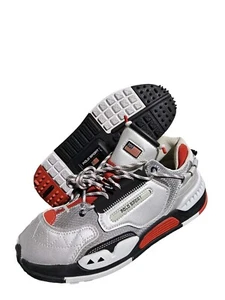New Ralph Lauren Polo Sport White Black Red Men's Size 11 High Top Shoes PS100 - Picture 1 of 9