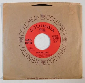 JANIS JOPLIN Work Me Lord, Maybe COLUMBIA 45 psych classic rock - Picture 1 of 4