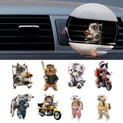 Car Outlet Vent Perfume Clips Cat Airs Freshener Diffuser Perfume Q6R5 Clip K7C8 - Image 1 of 4