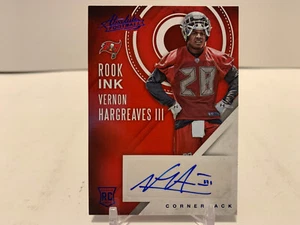 Vernon Hargraves III RC 2016 Absolute Blue Foil Rook Ink Buccaneers - Picture 1 of 4