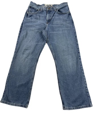 Urban Up Premium Jeans Mens 32x30 Blue Relaxed Straight Medium Wash Zip Fly - Image 1 of 4