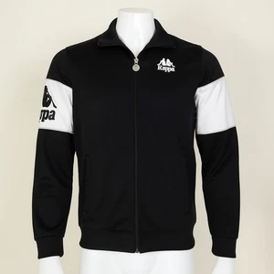 Kappa Retro 1/4 Zip Track Jacket – Small – Black White Logo Tape – Y2K Style - Picture 1 of 13