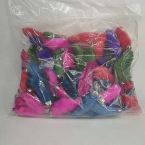 Bulk 25 New Lucky Rabbits Foot Key Chain, Zipper Pull, Charm 5 different colors - Picture 1 of 8