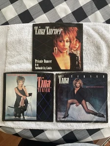 TINA TURNER - LOT 3 - 45 RPM RECORDS + PICTURE SLEEVES - 5 LOTS ALL TO GO -READ - Picture 1 of 21