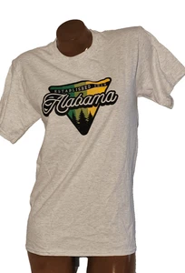 Camiseta Unisex Alabama Establecida 1819 Talla Pequeña Gris Claro - Imagen 1 de 1