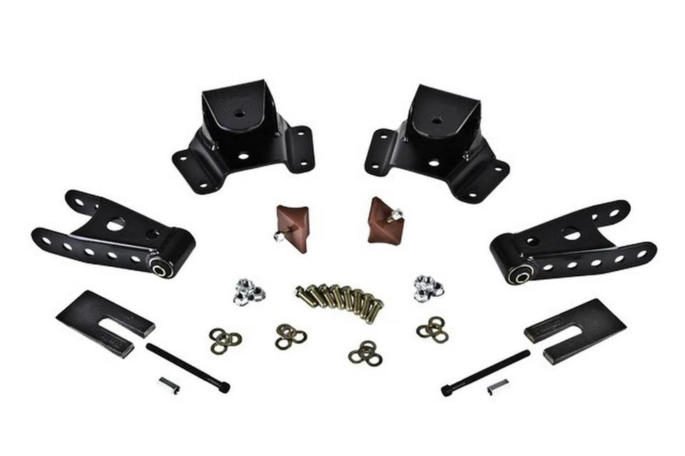 Belltech Leaf Spring Hanger Lowering Kit - Fits 1975-1991 Chevrolet C30 Crew Cab Foto 1 de 4