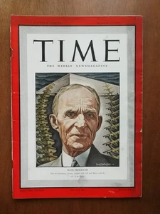 Time Magazine March 23 1942 Henry Ford Mass Producer No Label Newsstand - Picture 1 of 1