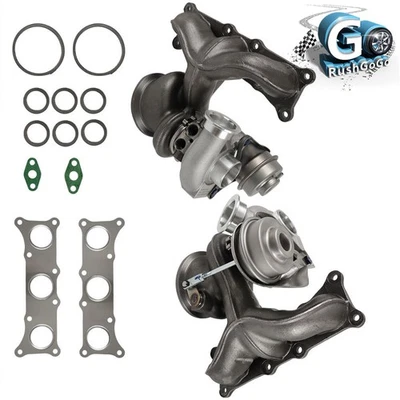 Turbocompresor doble turbocompresor TD03 para BMW N54 N54B30 335i 335xi 335is 3,0 L 2007-2013 Foto 1 de 4