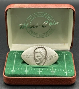 Dan Marino Dolphins 1996 NFL QB Club 1 Oz .999 Silver W/Box & COA Highland Mint - Picture 1 of 5