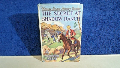 NANCY DREW #5 SECRET AT SHADOW RANCH NO SPINE SYMBOL w/DJ MILDRED WIRT 1940A-27 - Image 1 of 4