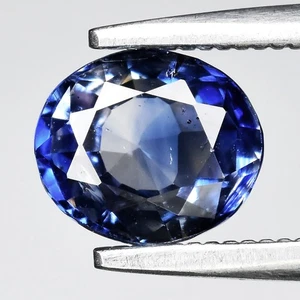 π 1.02ct Oval Natural Light Purple Blue Sapphire - Heated, Africa Gemstone - Picture 1 of 4