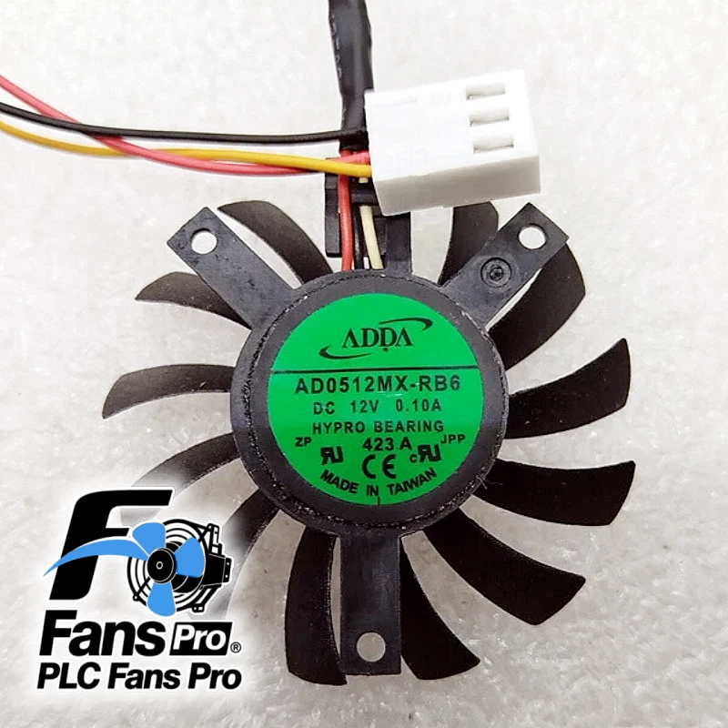 1PCS Brand New ADDA AD0512MX-RB6 45mm 12V 0.10A 3-Pin Cooler Fan Fast Shipping - Image 1 of 3