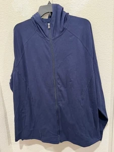 Nueva chaqueta con capucha Essential Gear para hombre de Tek Gear talla 3X azul - Imagen 1 de 3