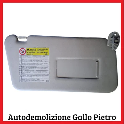 Aletta parasole DX destra SUZUKI splash OPEL agila b 1.0 1.2 2008 2009 2010 2011 - Immagine 1 di 3