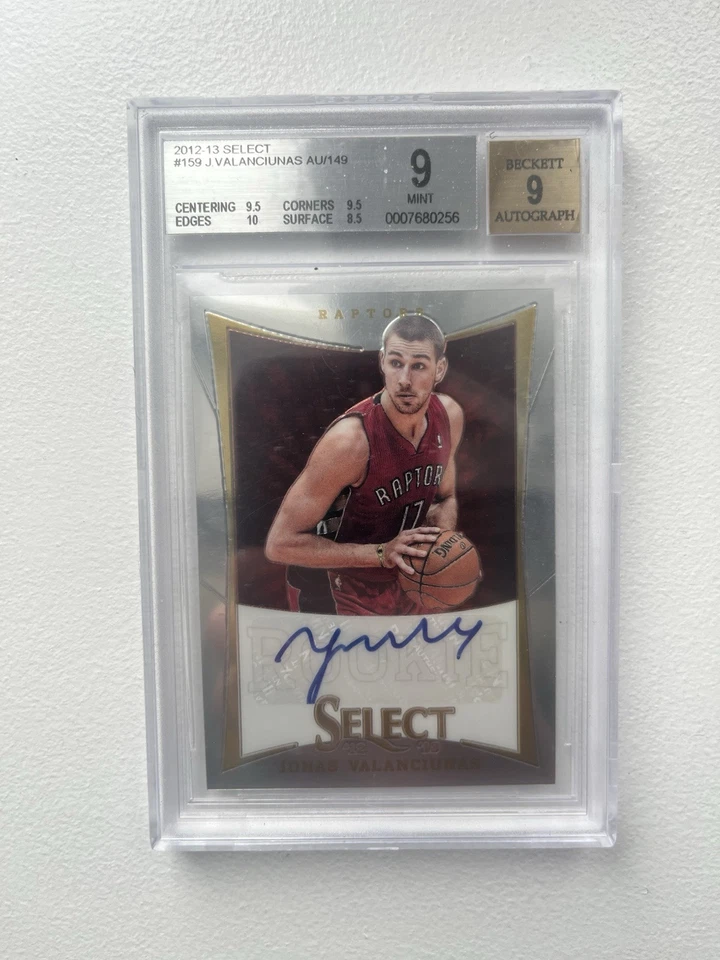 2012-13 Panini Select #159 Jonas Valanciunas #145/149 HS - BGS 9 - Image 1 of 2