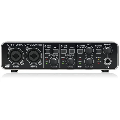 Belinger 2 input 4 Output USB Audio interface UMC204HD U-PHORIA - Image 1 of 4