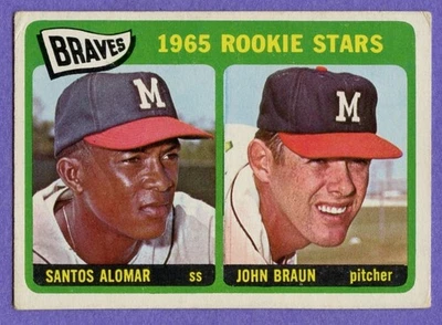 1965 Topps Braves Rookie Stars #82 Alomar & Braun GD. - Изображение 1 из 2
