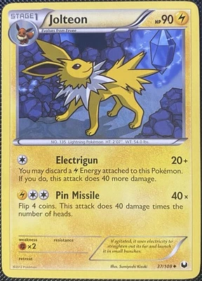 Jolteon 37/108 Dark Explorers Regular - Pokémon Card - Image 1 of 2