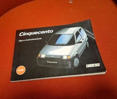 Libretto Manuale Uso E Manutenzione Fiat Cinquecento 700 900 1992 - Immagine 1 di 4