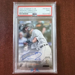 2022 Topps Stadium Club - Autographs Spencer Torkelson #SCBA-ST (AU, RC) PSA 9 - Picture 1 of 2