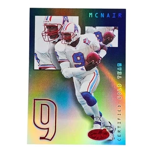 Espejo refractor negro Leaf Team Gold 1999 certificado refractor Steve McNair #'d/25 - Imagen 1 de 2