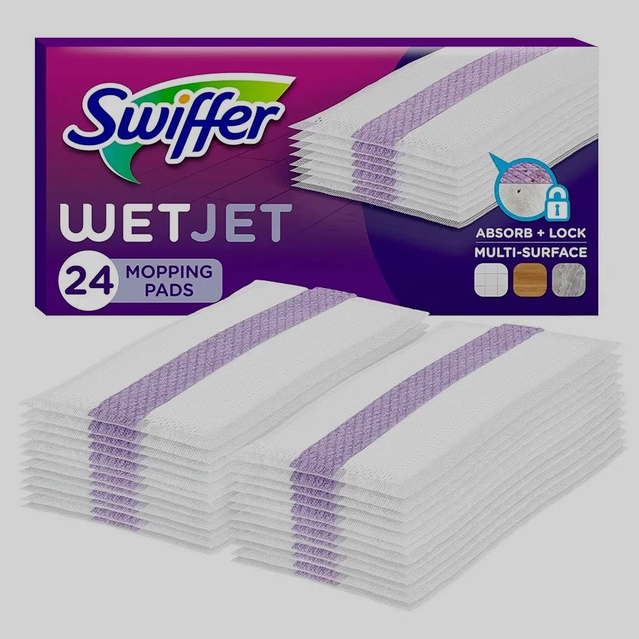 Swiffer WetJet Mop Pad Refills 24 Ct – Surface & Hardwood Floor Cleaner Pads - Imagem 1 de 4